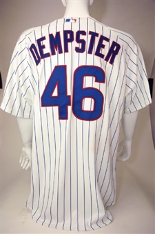 Ryan Dempster Jersey - Chicago Cubs 2011 Game Worn #46 Opening Day Home Pinstripe Jersey 